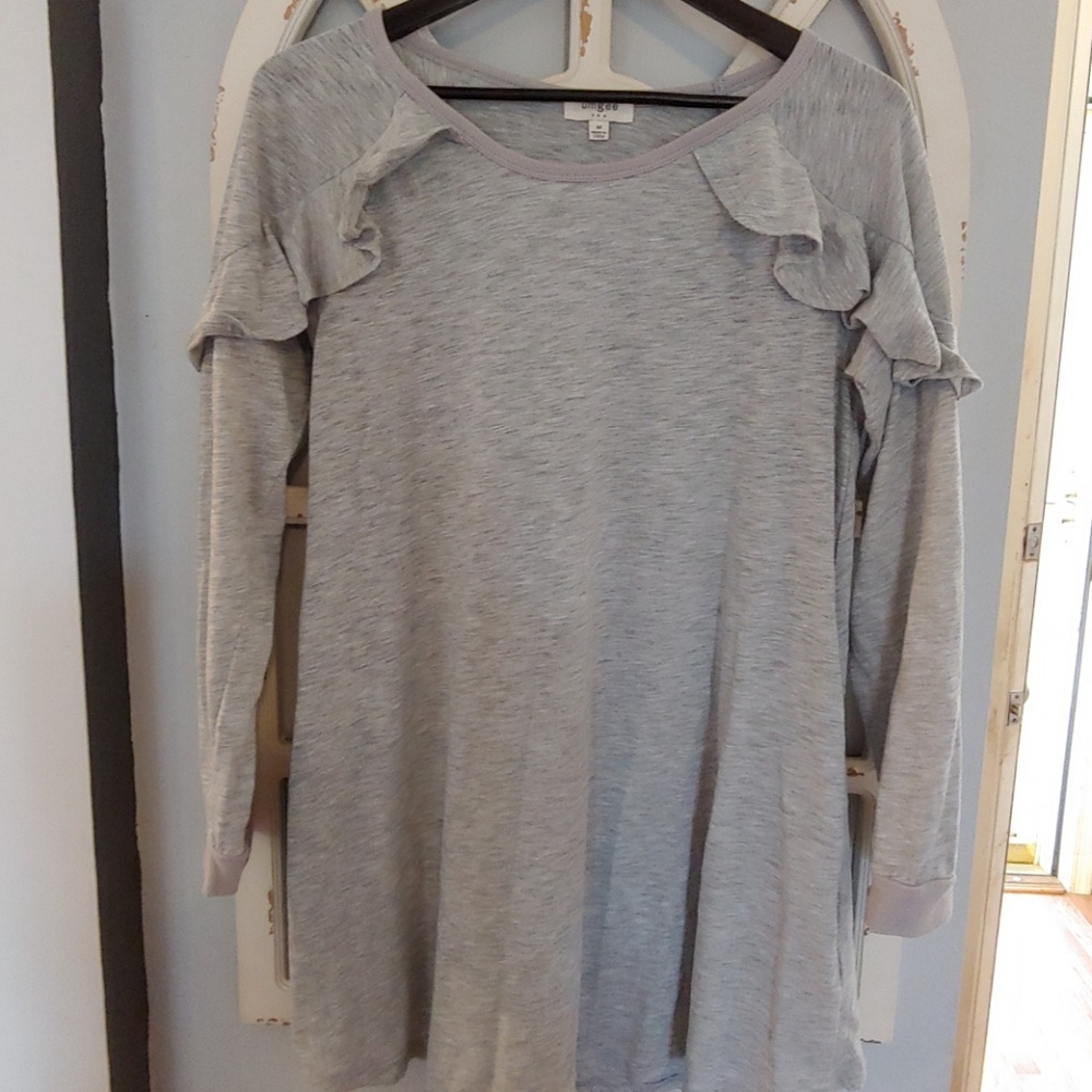 Umgee Ruffled Shoulder Dress